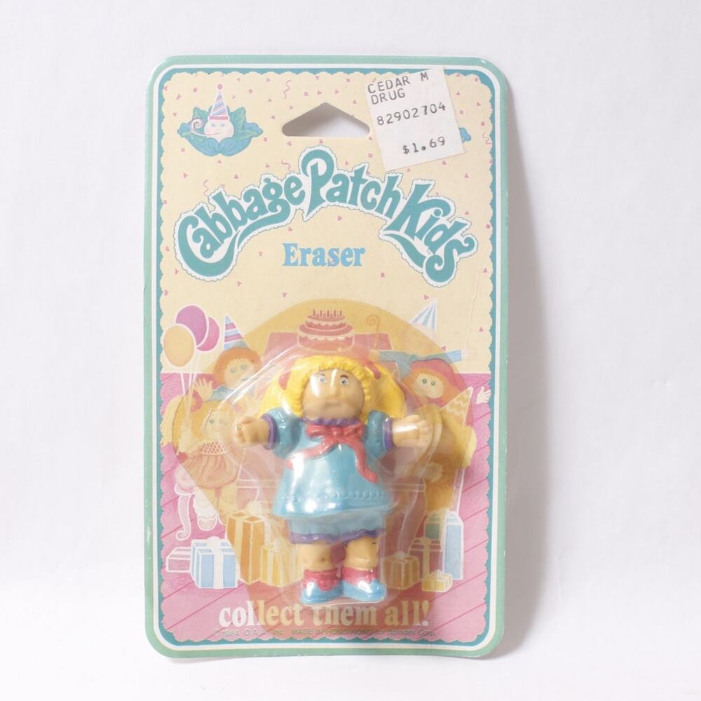 1984 Cabbage Patch Kids Eraser Hugging Girl Figurine Stationery ~ 260521-WH 724